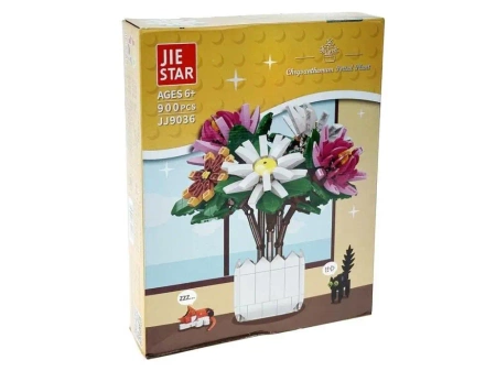 Klocki kwiaty - Chryzantema 900el - ADAR