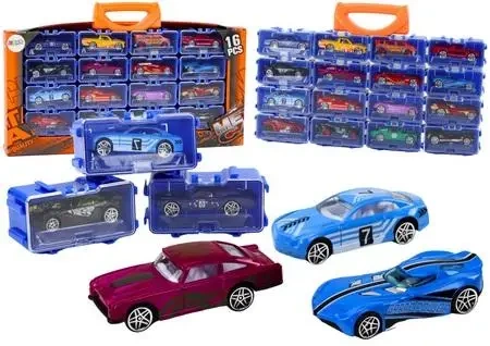 Resoraki metalowe w walizce 16szt - Leantoys
