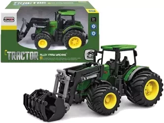 Traktor 1:24 zielony - Leantoys