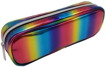 Piórnik saszetka tuba z zamkiem Metallic Happy Color