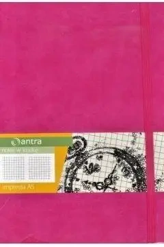 Notes A5 Kratka Impresja Różowy ANTRA - ANTRA