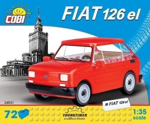 Cars Mały Fiat 126P 1994 - 1999 72 klocki - Cobi