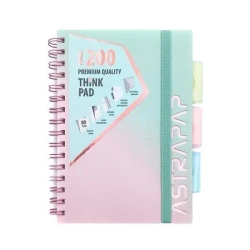 Kołozeszyt A5/200K Ombre Pastel ASTRA - ASTRA papiernicze