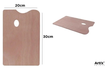 Paleta malarska prostokątna drewniana 20x30cm - Artix