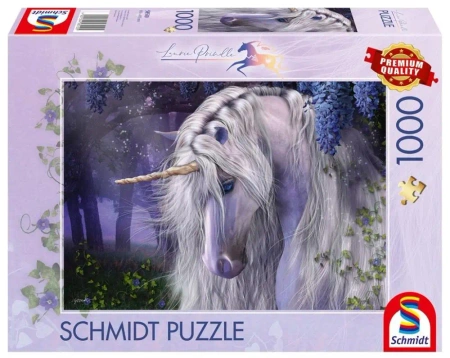 Puzzle 1000 Laurie Prindle Fioletowy jednorożec - Schmidt