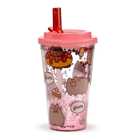Kubek z słomką i pokrywką Pusheen Foodie - Puckator