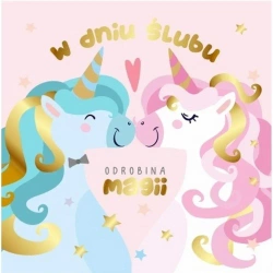 Karnet 155x155 Ślub - Jednorożce - Henry