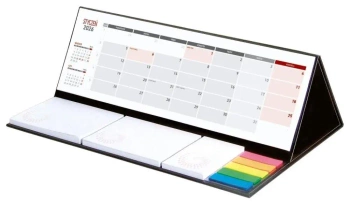 Kalendarz 2026 z notesem czarny - Wydawnictwo Wokół nas