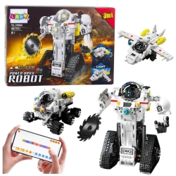 Klocki konstrukcyjne robot kosmiczny 3w1 408el - Leantoys