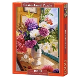 Puzzle 1000 Still life with hydrangeas CASTOR - Castorland