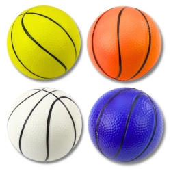 Piłka do koszykówki piankowa 12cm MIX - Leantoys