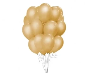 Balony Beauty&Charm metaliczne złote 30cm 50szt - Godan