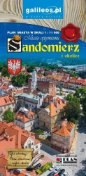 Plan miasta - Sandomierz i okolice 1:11 000 - praca zbiorowa