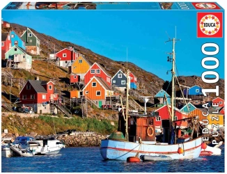 Puzzle 1000 Skandynawskie domy 109575 - Educa