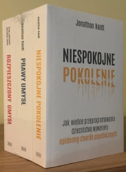 Pakiet Niespokojne pokolenie / Prawy umysł / Rozpieszczony umysł - Jonathan Haidt