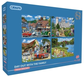 Puzzle 4x500 Rodzinna wycieczka - Gibsons