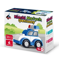 Klocki małych geniuszy Autko 6el - Askato