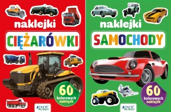 60 kolorowych naklejek. Ciężarówki i samochody - opracowanie zbiorowe