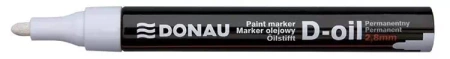 Marker olejowy D-Oil, okrągły 2,8mm biały (12szt) - Donau