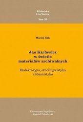 Jan Karłowicz w świetle materiałów archiwalnych - Maciej Rak