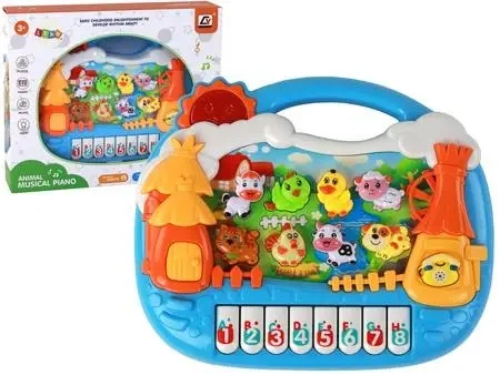 Pianinko zwierzątka wieś do nauki j. angielskiego - Leantoys