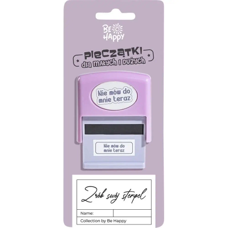 Pieczątka z napisem Nie mów do mnie teraz - Be-Happy Gifts