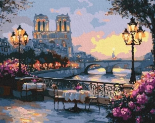 Malowanie po numerach - Francuski krajobraz 40x50 - Ideyka