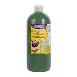 Farba plakatowa w butelce 1000ml ciemnozielona - Strigo