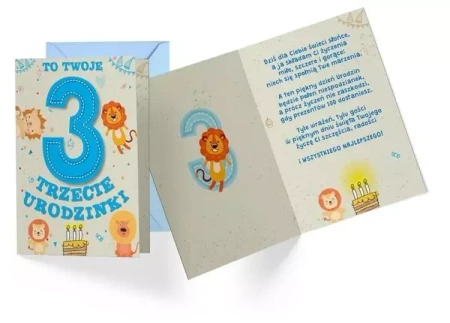 Karnet B6 PR-284 Urodziny 3 - Kukartka