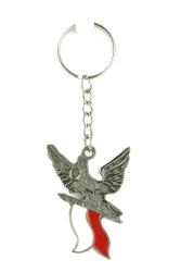 Brelok metalowy Orzeł z flagą Polski ABINO