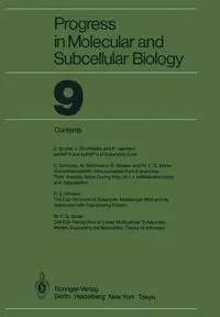 Progress in Molecular and Subcellular Biology - Bachmann M.