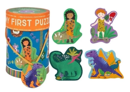 Puzzle dla początkujących dinozaury 4w1 - Floss & Rock