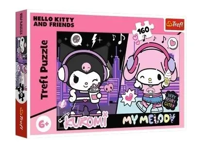 Puzzle 160 Kuromi rządzi Hello Kitty TREFL