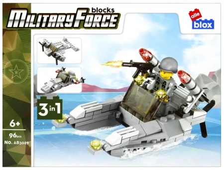 Klocki Konstrukcyjne 96 ElementÓw Military Alleblox 492860