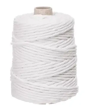 Sznurek bawełniany skręcany 5mm 100m biały - Dalprint