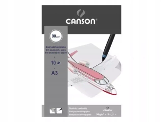 Blok kalki kreślarskiej Canson A3 90 g 10 kartek