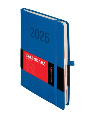 Kalendarz 2026 A5 Memofix DNS niebieski - -