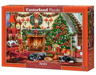 Puzzle 500 Cozy Fireplace - Castorland