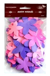 Kwiatki różowo-fioletowe 60szt - Galeria Hobby