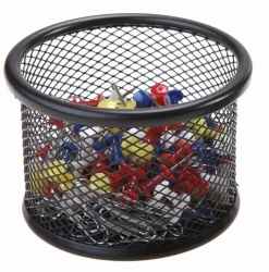 Kubek na spinacze okrągły średni czarny - NET