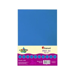 Filc niebieski. A4 2mm 200g. 10 sztuk - Titanum