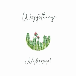 Karnet Swarovski kwadrat CL4011_PO Najlepszego - Clear Creations