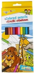 Kredki ołówkowe 12 kolorów - Gimboo