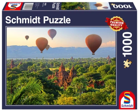 Puzzle 1000 PQ Balony nad Mandalaj Mjanma 109423 - Schmidt Puzzle