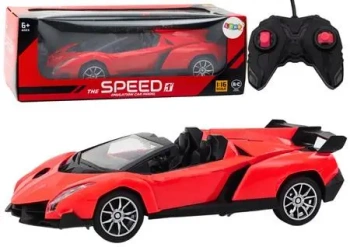 Auto sportowe RC 1:16 czerwone - Leantoys