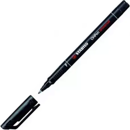 Marker permanentny OHPen F do folii i płyt, czarny