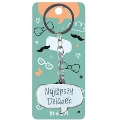 Brelok prezentowy Najlepszy Dziadek - Be-Happy Gifts