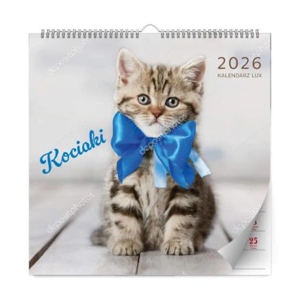 Kalendarz 2026 ścienny lux kociaki - Kalpol