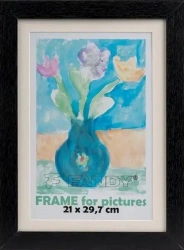 Ramka drewniana Paint czarna 25,5x34x5cm - Fandy