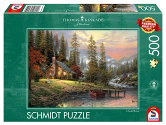 Puzzle 500 PQ T. Kinkade Spokojne schronienie 103418 - Schmidt Puzzle